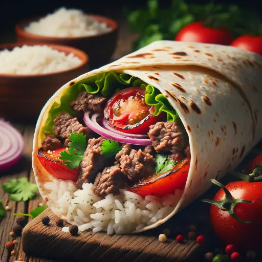 Beef Kubide Burrito